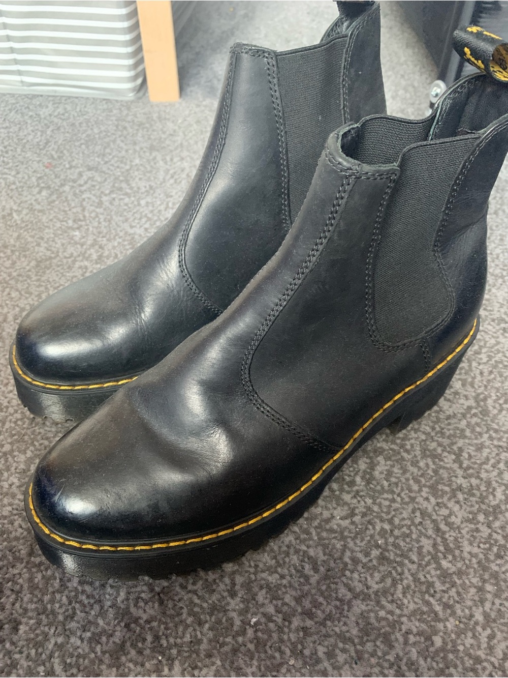 Dr. Martens Rometty Women’s Leather Platform Chelsea Boots